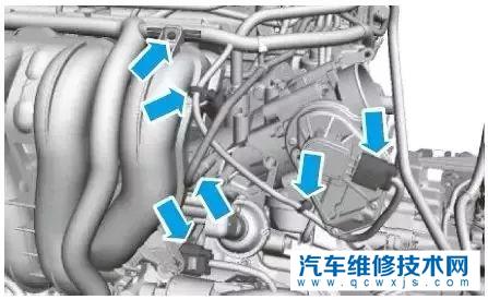 【发动机进气歧管、排气歧管、气缸盖的拆装步骤（图解）】图3
